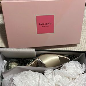 Kate Spade Pink and Cream Sandals